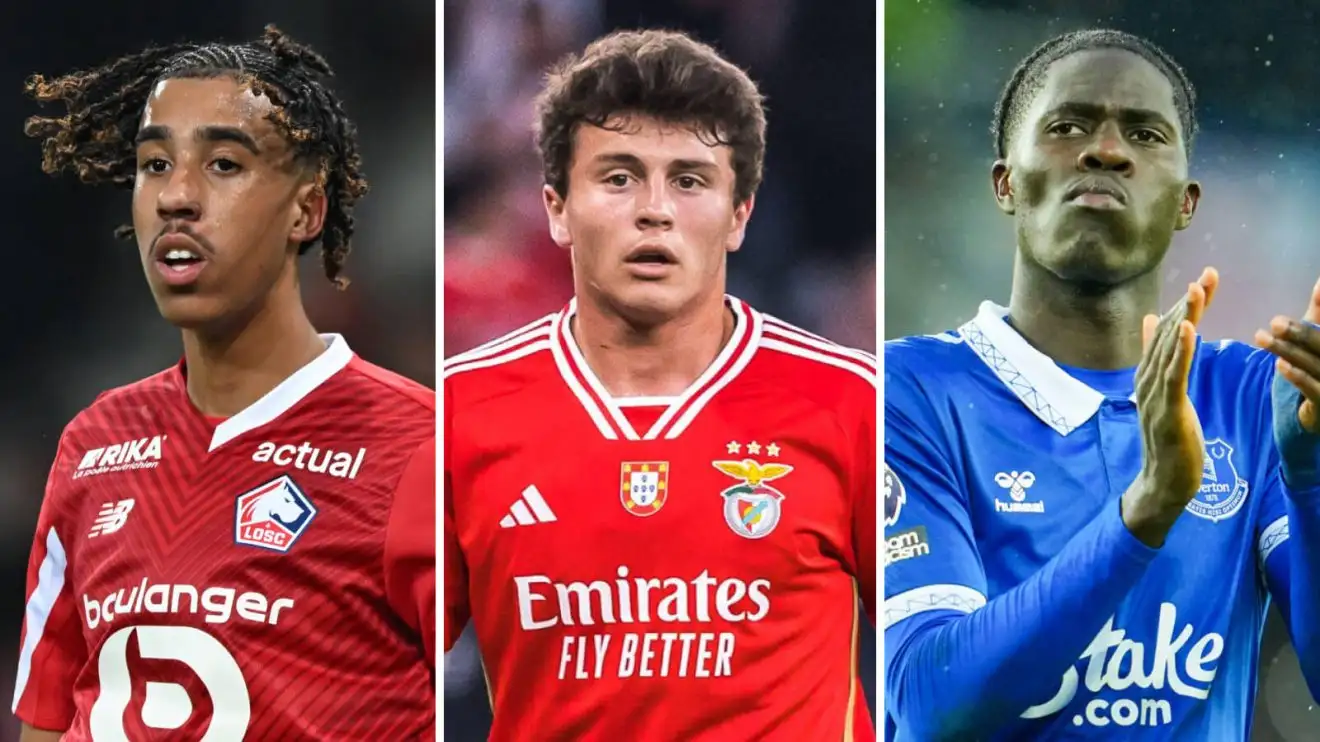 Leny Yoro, Joao Neves and Amadou Onana.