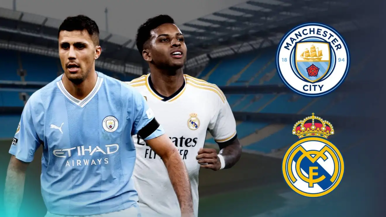 Man City want £94.5m Real Madrid star to replace Alvarez as Florentino Perez spies 'dream' swap chance 1 Rodri Rodrygo Man Metropolitan Real Madrid