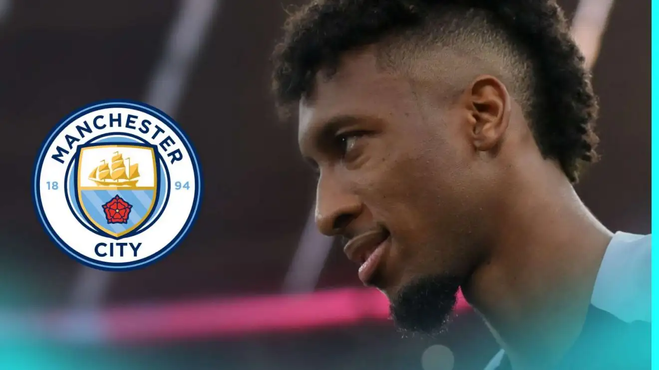 Kingsley Coman wearing the Individual City territory badge