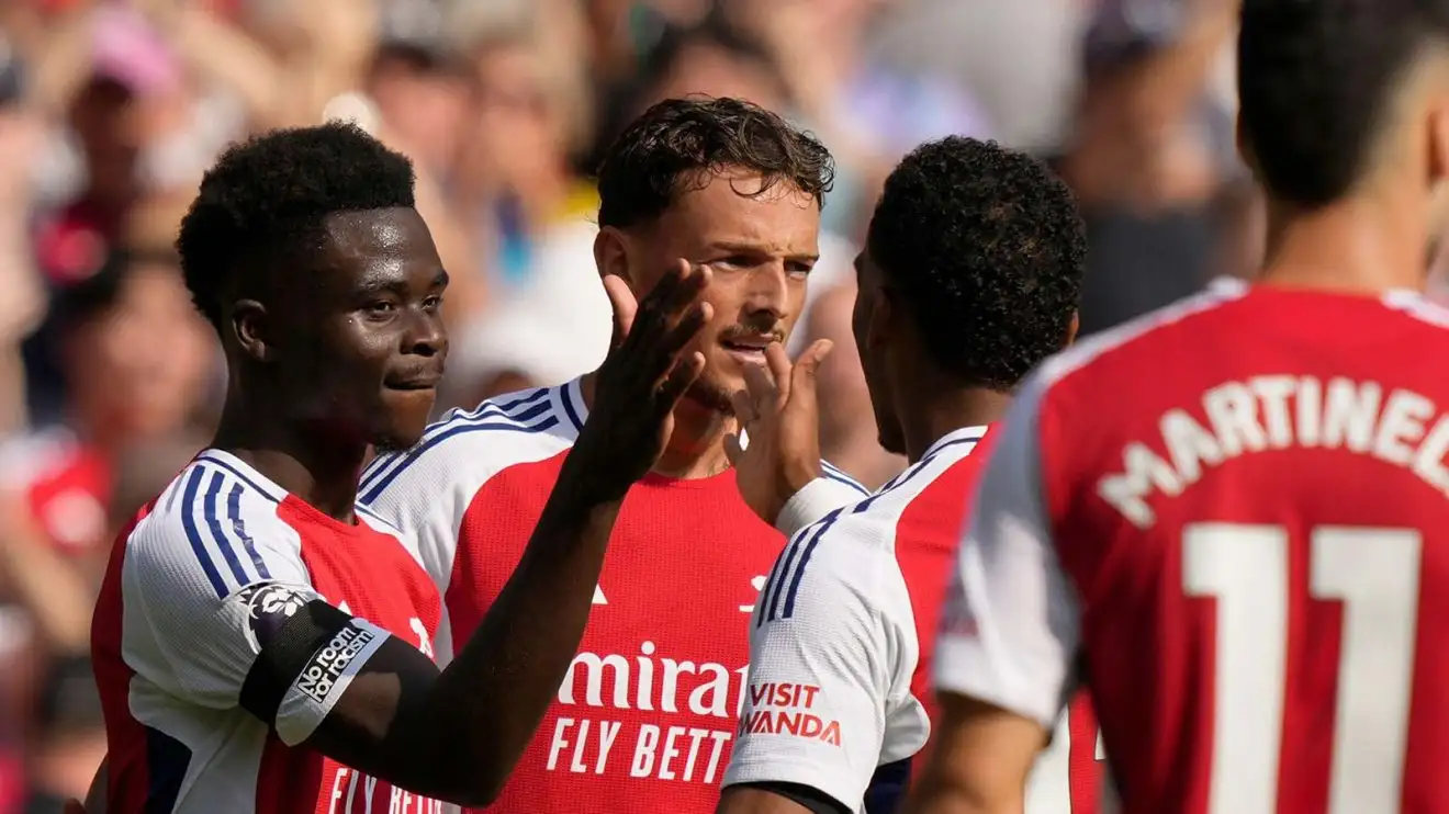 Arsenal 2-0 Wolves: Saka shines as Gunners kickstart new campaign with confidence 1 Palette's Bukayo Saka celebrates