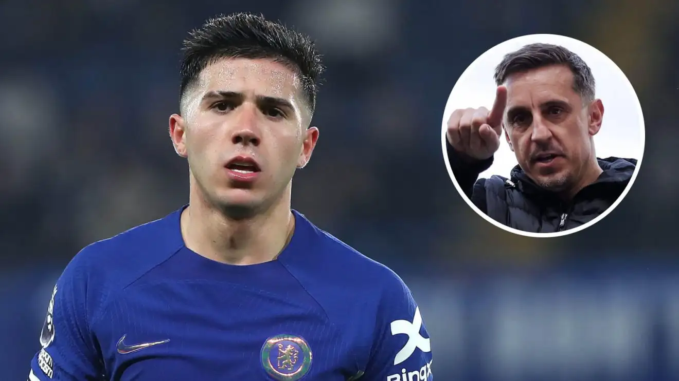 Gary Neville rounds on Chelsea's midfield weak link after opening loss to Man City 1 Enzo Fernandez of Chelsea is in exhilarating marine once more
