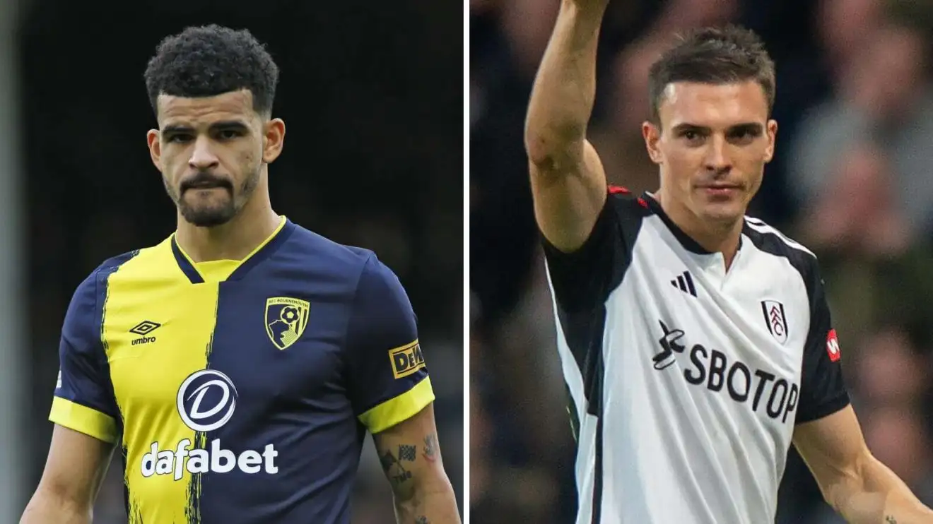 Cựu tiền đạo Bournemouth Dominic Solanke và cựu tiền vệ Fulham Joao Palhinha