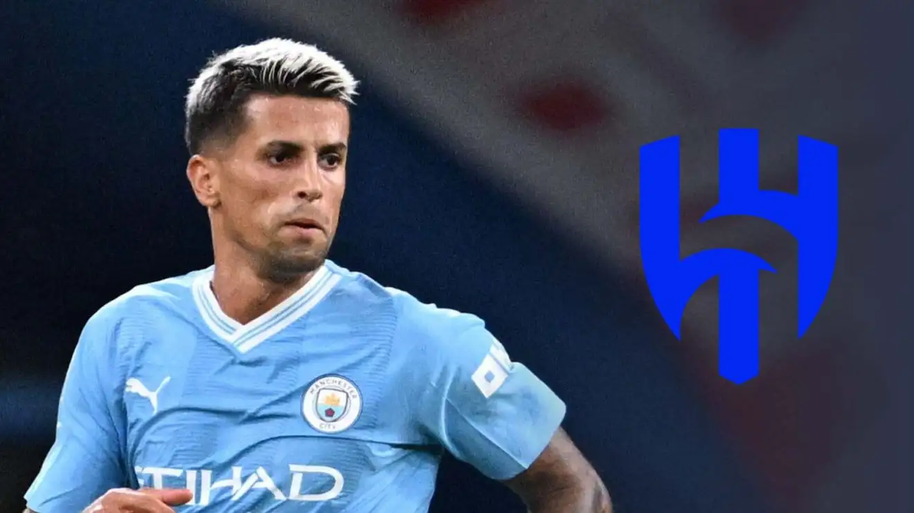 Man Municipal full-recommend Joao Cancelo using the Al Hilal badge