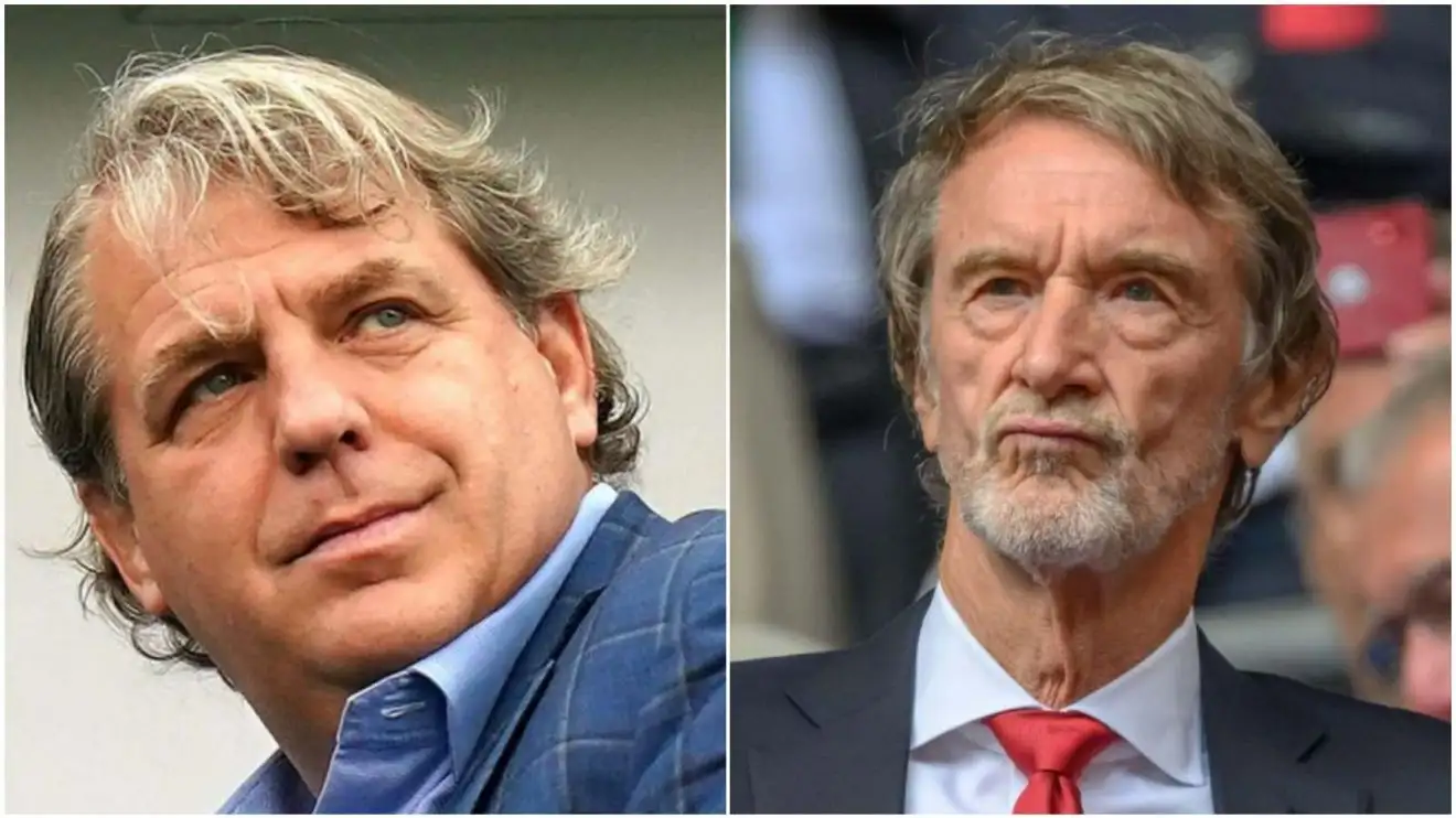 Chủ sở hữu Chelsea và Man Utd, Todd Boehly và Sir Jim Ratcliffe