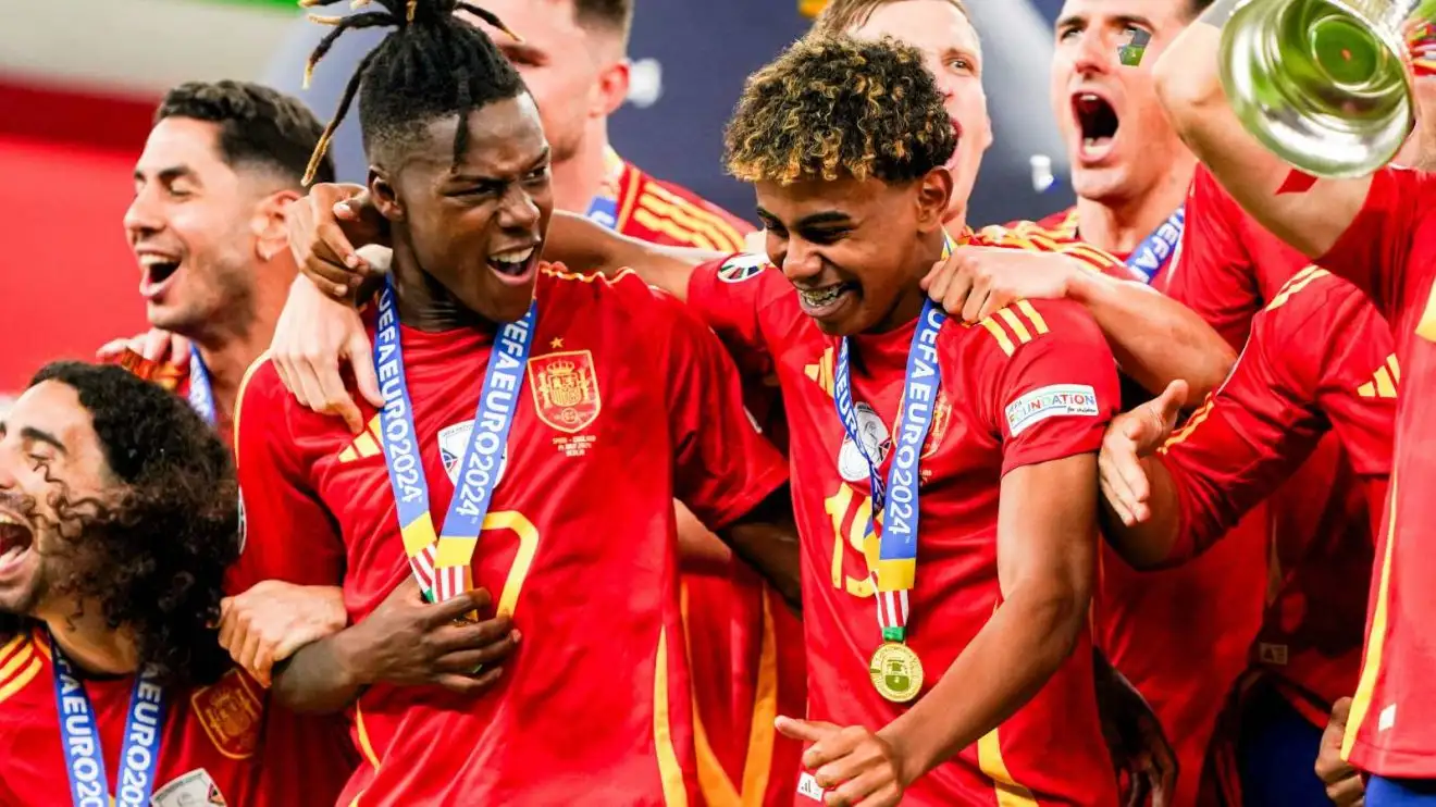 Arsenal-attached Spain winger Nico Williams and also Lamine Yamal share joy cheerful Euro 2024