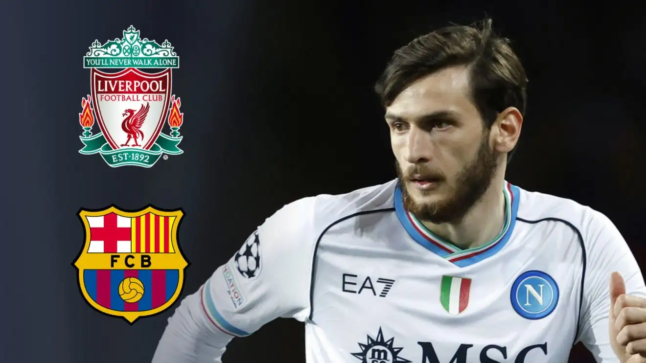 Liverpool given 'upper hand' vs Barcelona as Slot's side make 'great offer' in 'surprise' transfer 1 Liverpool send target Khvicha Kvaratskhelia