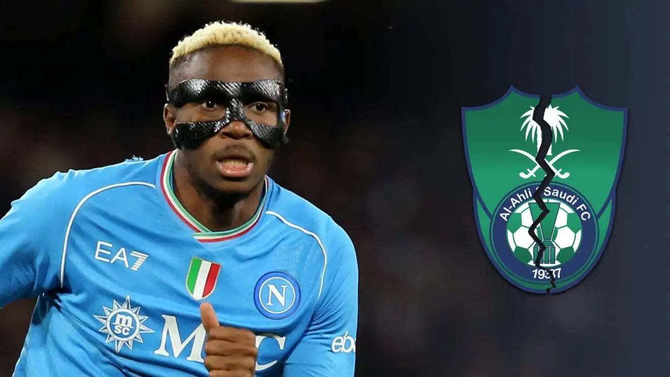 Chelsea signing on with Napoli star 'not accepting' Saudi transfer amid lack of 'respect and balance' 1 Chelsea target Victor Osimhen via a cracked Al Ahly badge