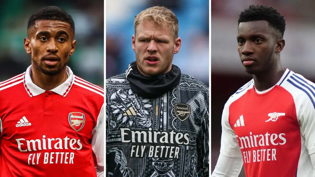 Reiss Nelson (Palette), Aaron Ramsdale (Palette) and also Eddie Nketiah (Palette)