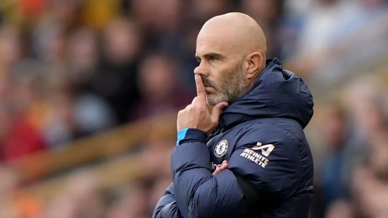 Chelsea manager Enzo Maresca during the Premier League match at Molineux Gridiron