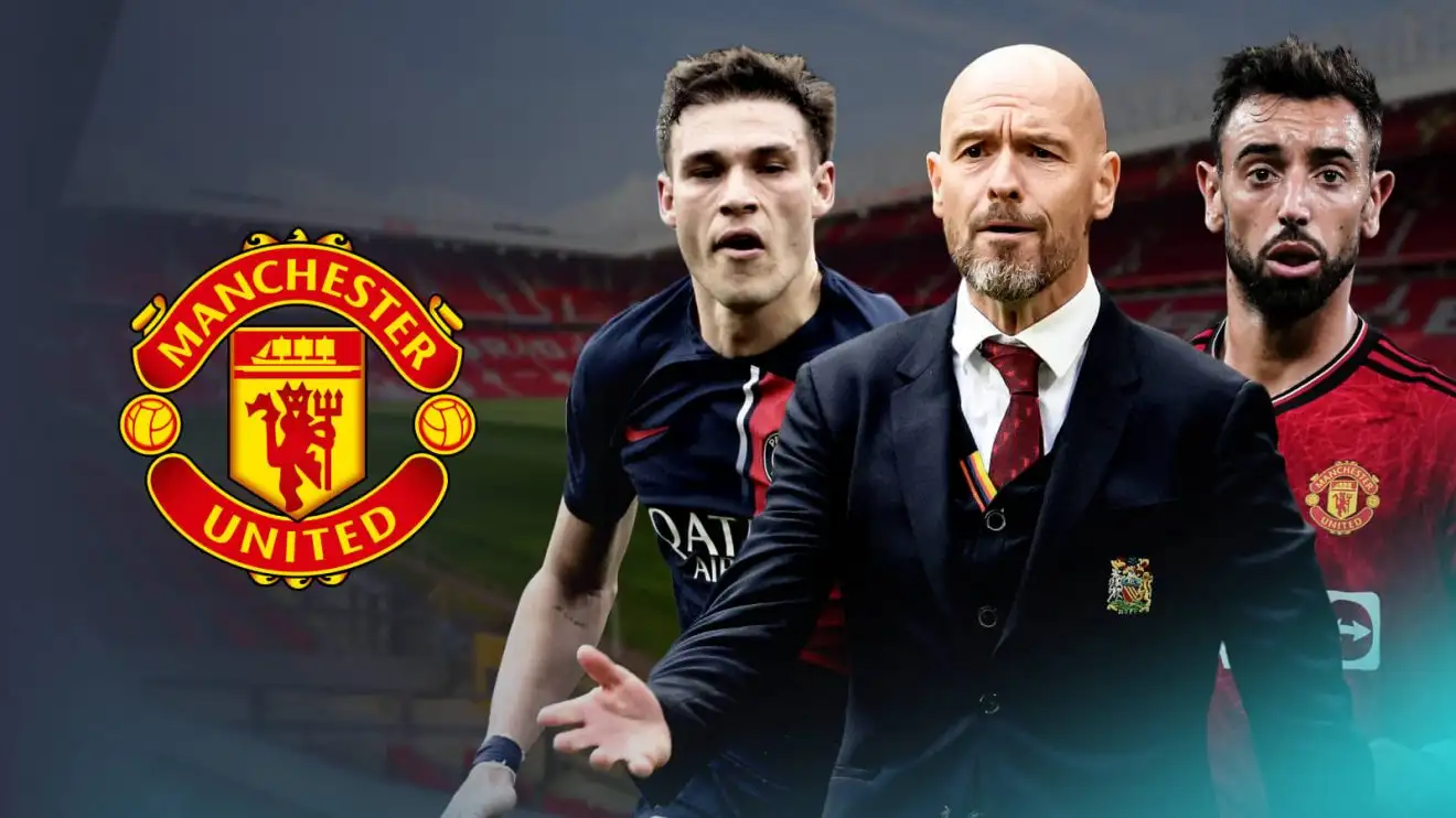 Man Utd to remove 'last round peg' after two signs of transfer 'competence' 1 Bruno Fernandes, Erik 10 Hag and also Manuel Ugarte