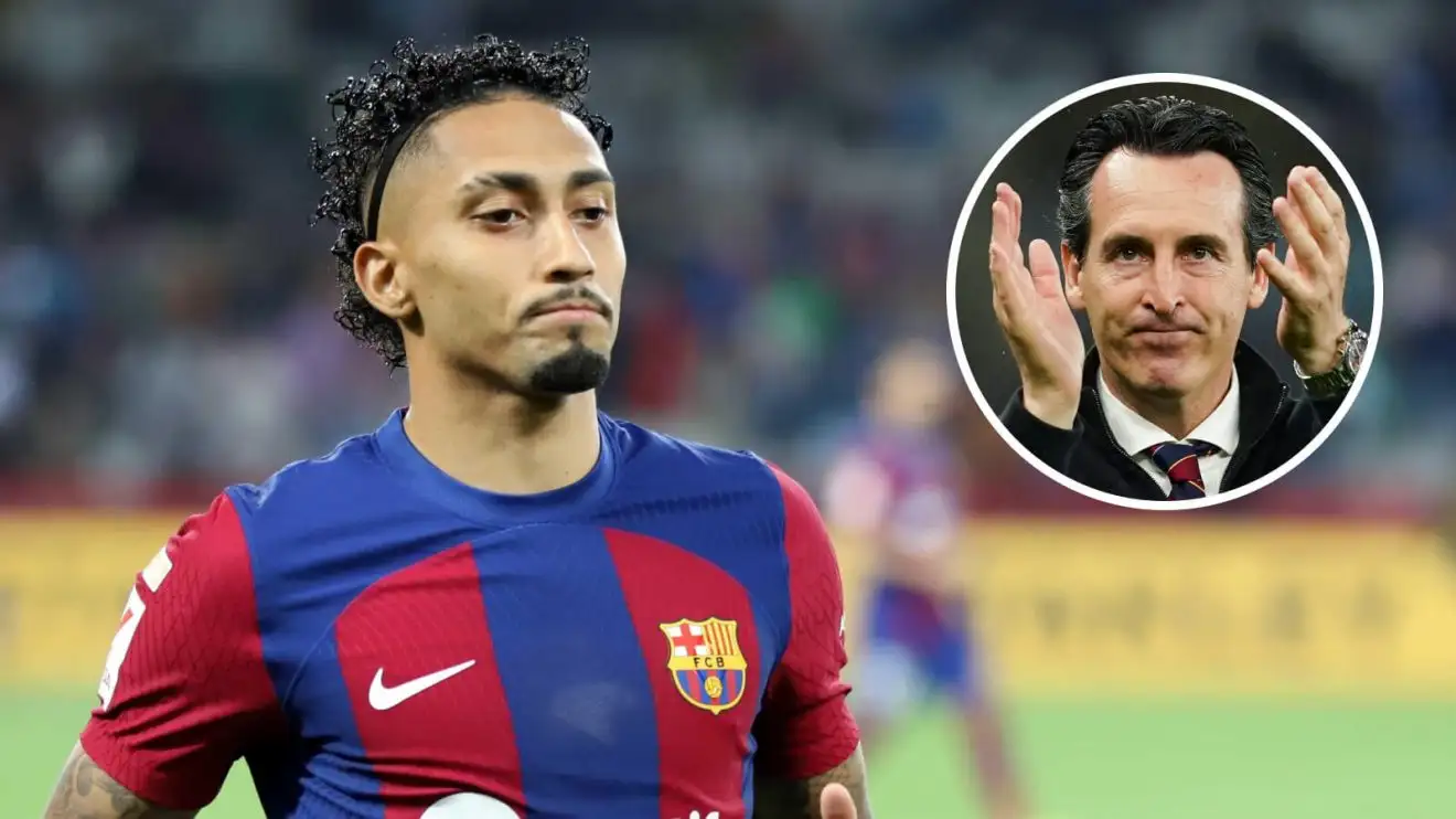 Aston Villa seek quality Barcelona attacker after Felix failure, with Emery UCL plan clear 1 Raphinha, Unai Emery