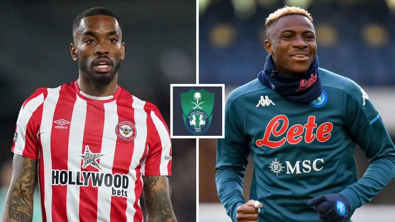 Chelsea targets Osimhen, Toney 'not needed' by Al Ahli as report reveals double transfer 'impossible' 1 Chelsea targets Ivan Toney and Victor Osimhen doning the Al-Ahli badge