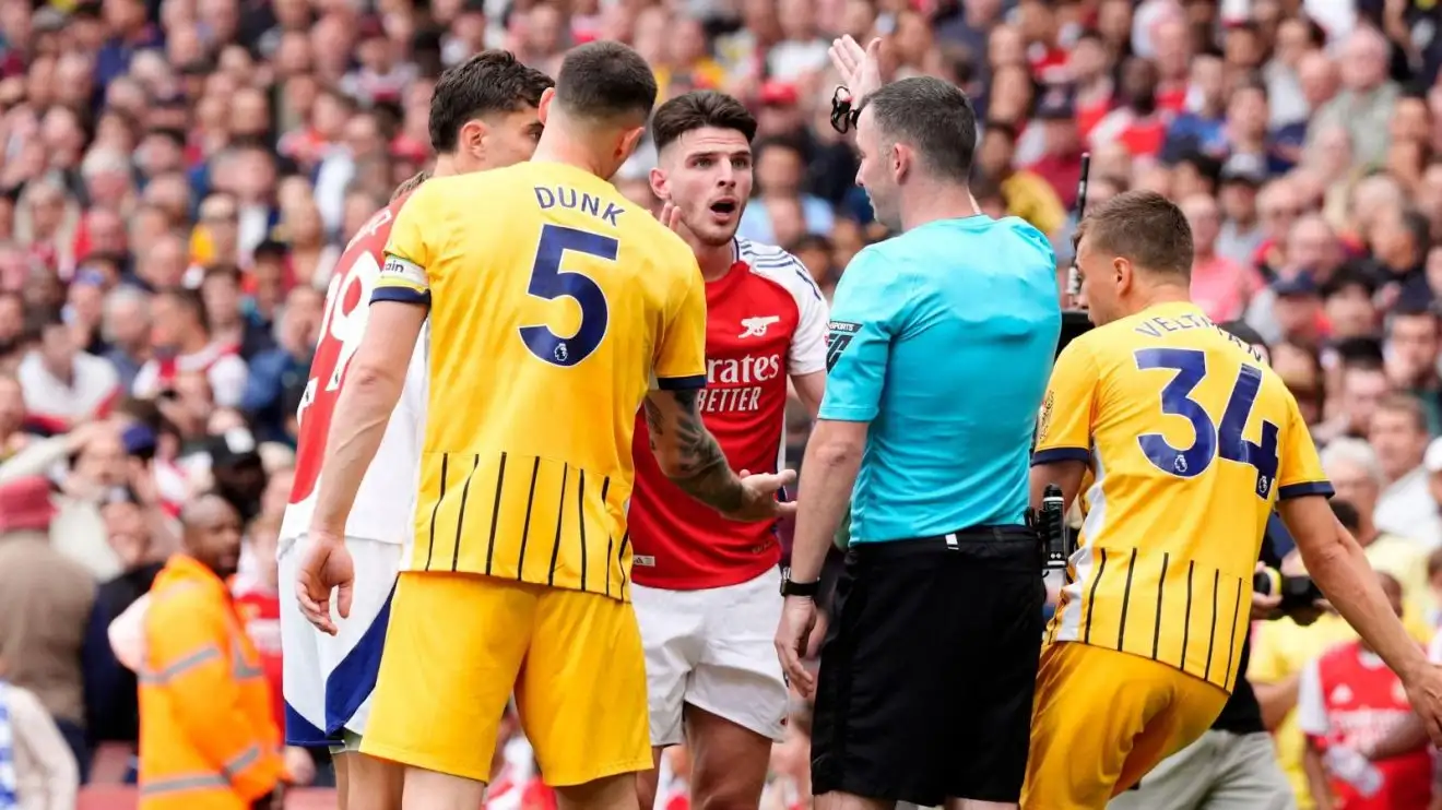 Dyche sack, Rice 'brain dead' with Arsenal's 'PL title challenge over' and Man Utd to 'outplay anyone'? 1 Collection Rice Brighton