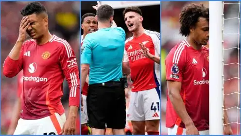 Abysmal Casemiro one of six Man Utd flops in Premier League worst XI featuring Declan Rice