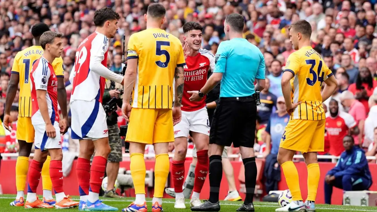 Arsenal: Wright throws shade at Premier League referee for Rice sending off 1 Declan Rice Medley