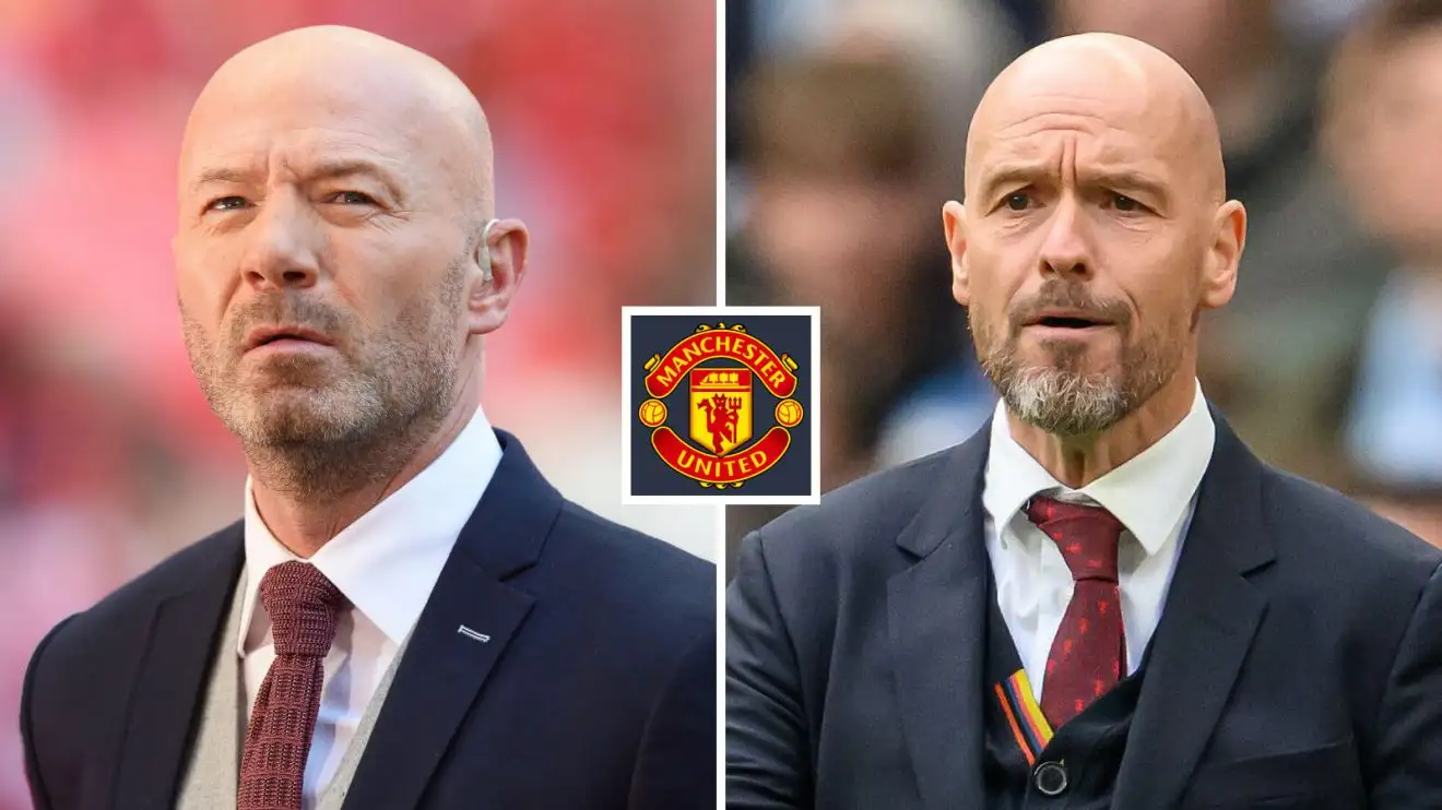 HLV Man Utd Erik ten Hag và Alan Shearer