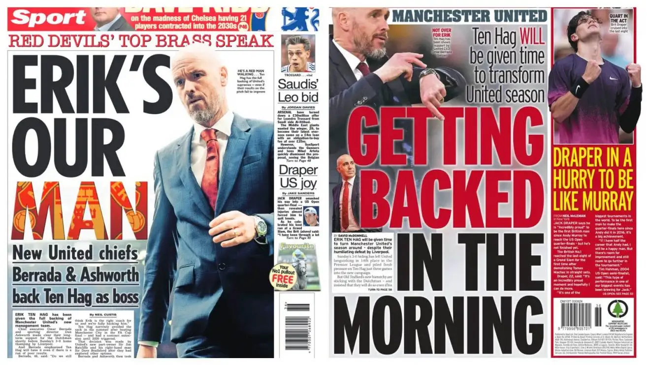 Erik ten Hag given full Man Utd backing BEFORE the Liverpool humiliation 1 Erik ten Hag endorse web pages.