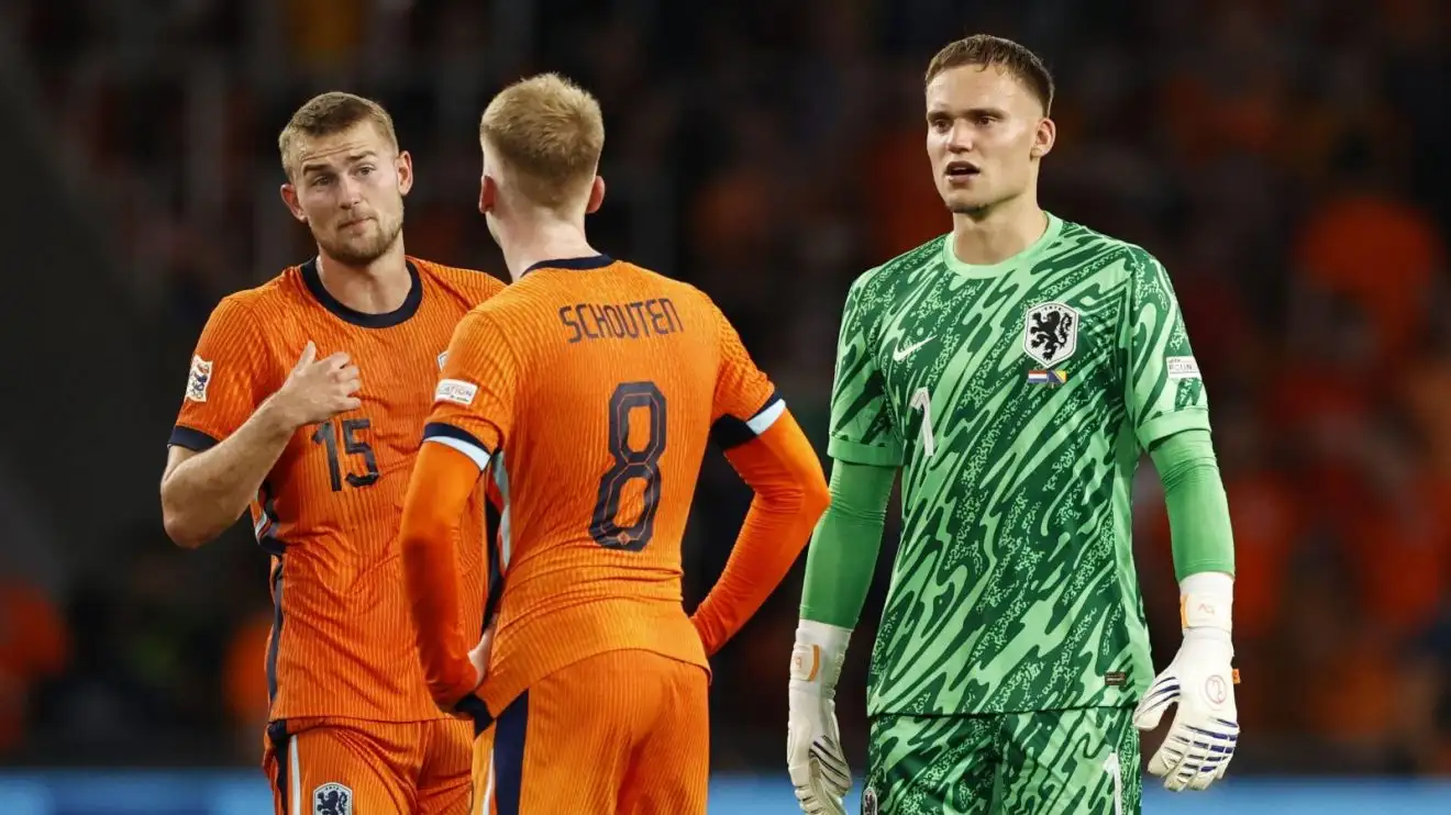 Koeman reacts to De Ligt mistakes as Man Utd defender produces nightmare Netherlands display 1 Male Utd protector Matthijs de Ligt