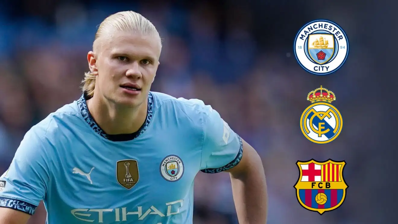 Man City: Report reveals fee Haaland 'wants' his release clause set at; Real Madrid, Barcelona salivate 1 Male City demonstrator Erling Haaland