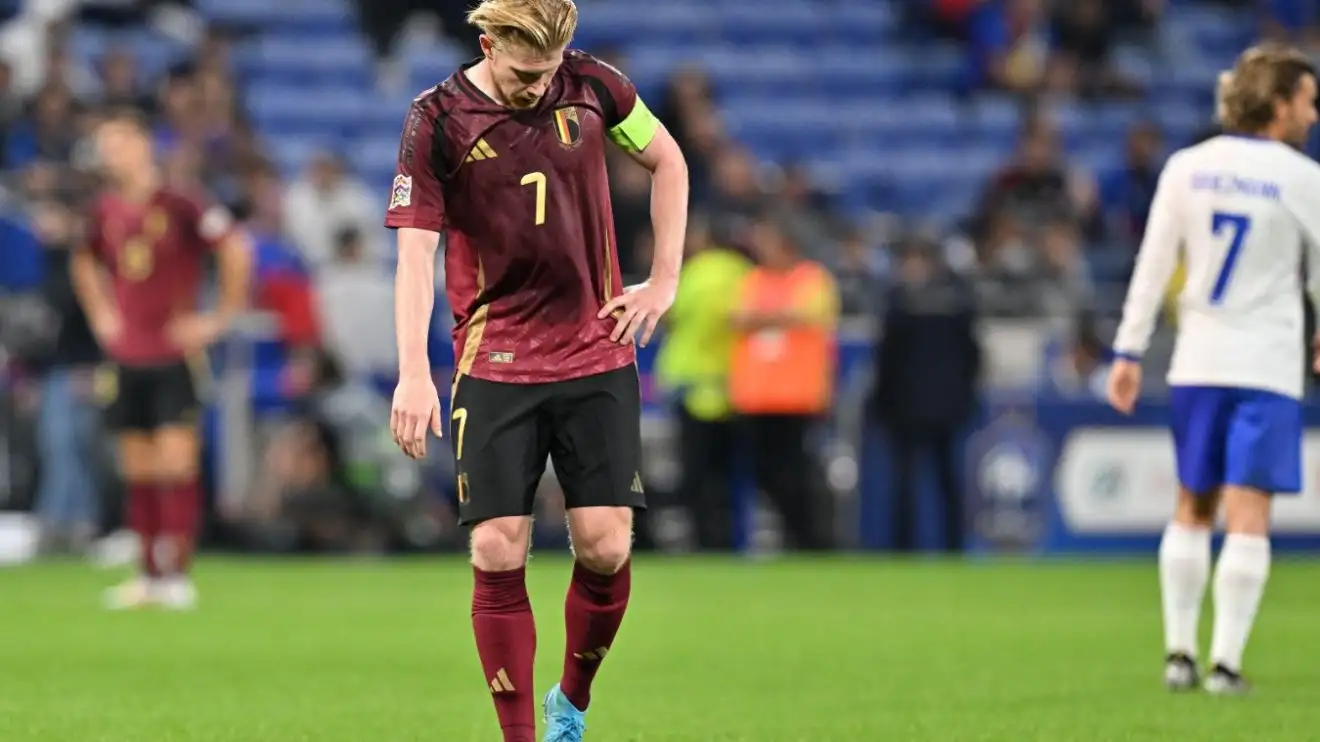 Man City star threatens to 'quit' international football after defeat against Kylian Mbappe 1 Kevin De Bruyne Male City discontinuity