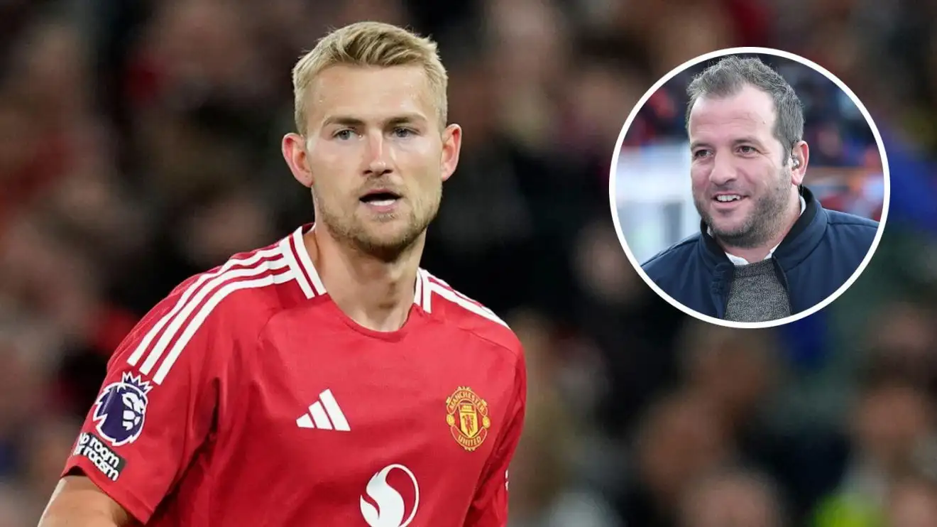 Man Utd protector Matthijs de Ligt and also Rafael van der Vaart