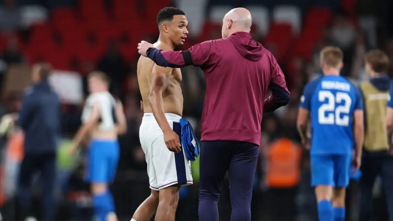 Trent Alexander-Arnold and Lee Carsley