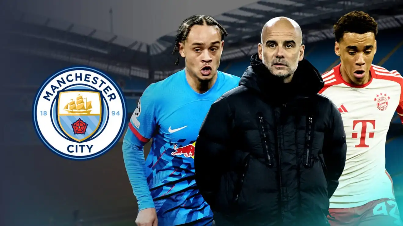 Man City: Guardiola 'looks to La Masia' for 'surprise' De Bruyne replacement after Musiala rejection 1 Male Metropolis honcho Pep Guardiola with Xavi Simons and Jamal Musiala