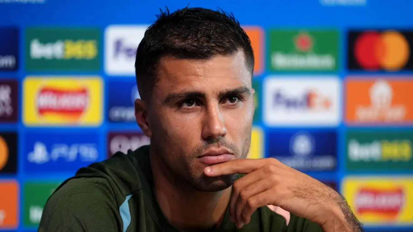 Male City midfielder Rodri