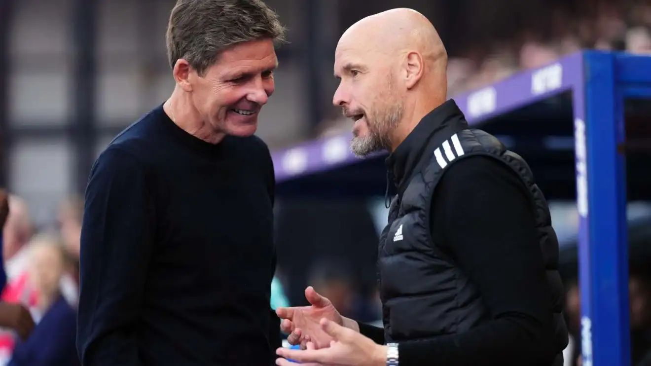 Ten Hag says Man Utd 'ate them alive' as ex-Red Devils star literally saves Crystal Palace 1 Male Utd boss Erik ten Hag and Crystal Royal abode head preceptor Oliver Glasner chat in the past a suit