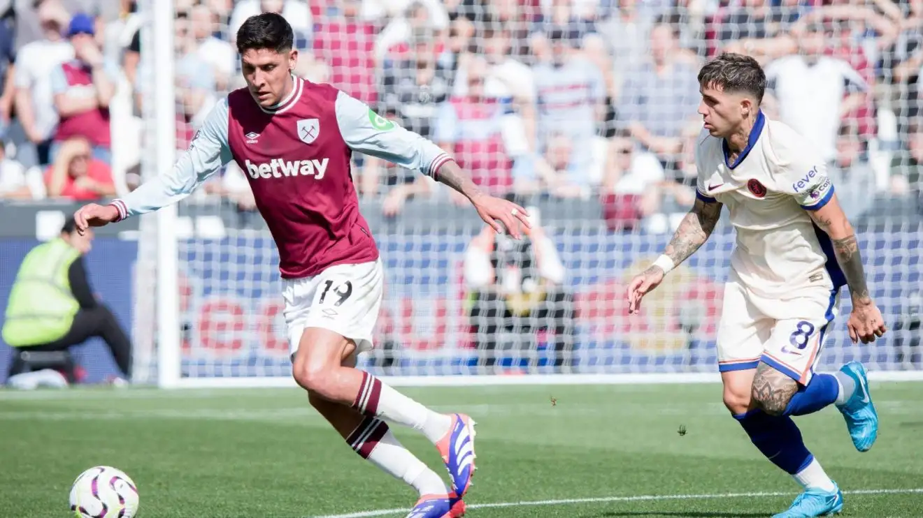 Edson Alvarez and also Chelsea midfielder Enzo Fernandez