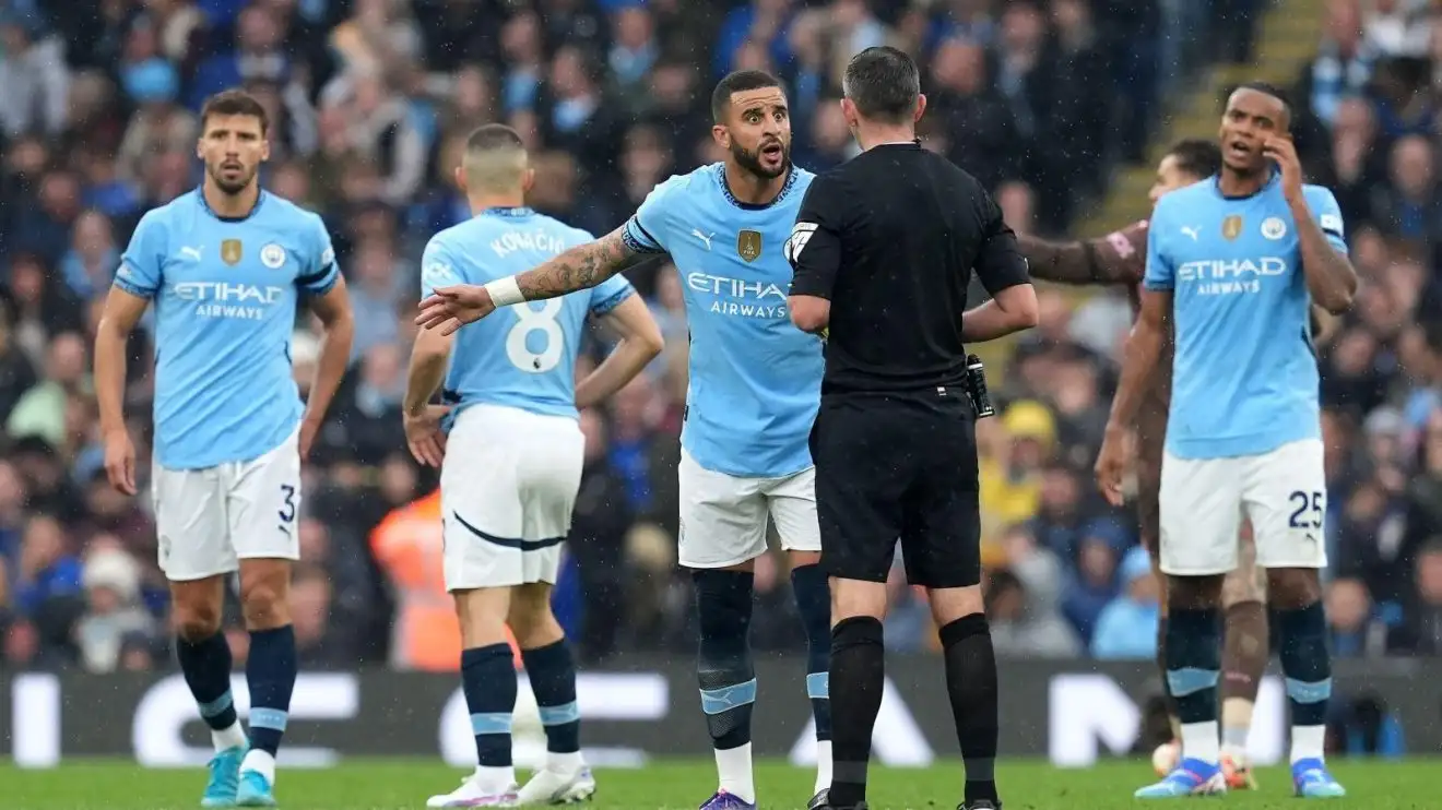 Schmeichel accuses Michael Oliver of 'trying to ruin' Man City vs Arsenal match 1 Man City void protector Kyle Walker