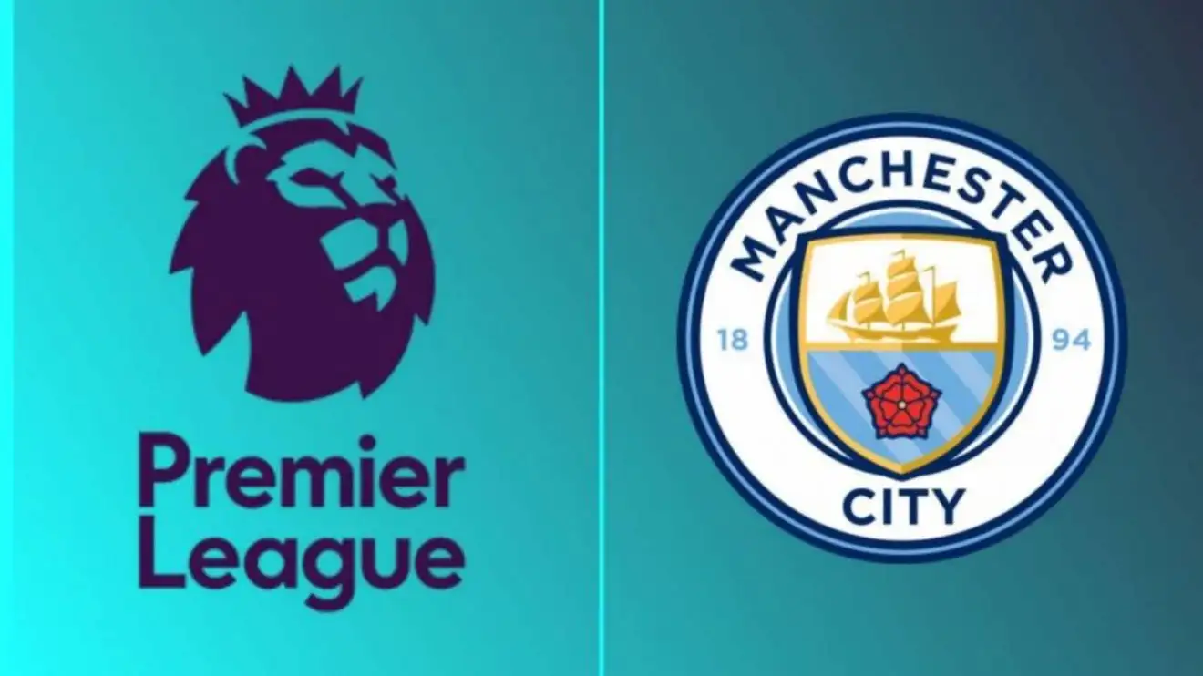 Man City và logo Premier League