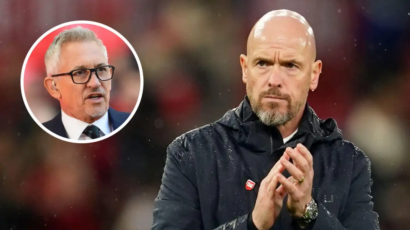 Ten Hag sack? Man Utd boss told he's 'out of his depth' as Lineker makes prediction 1 Male Utd honcho Erik 10 Hag and Gary Lineker