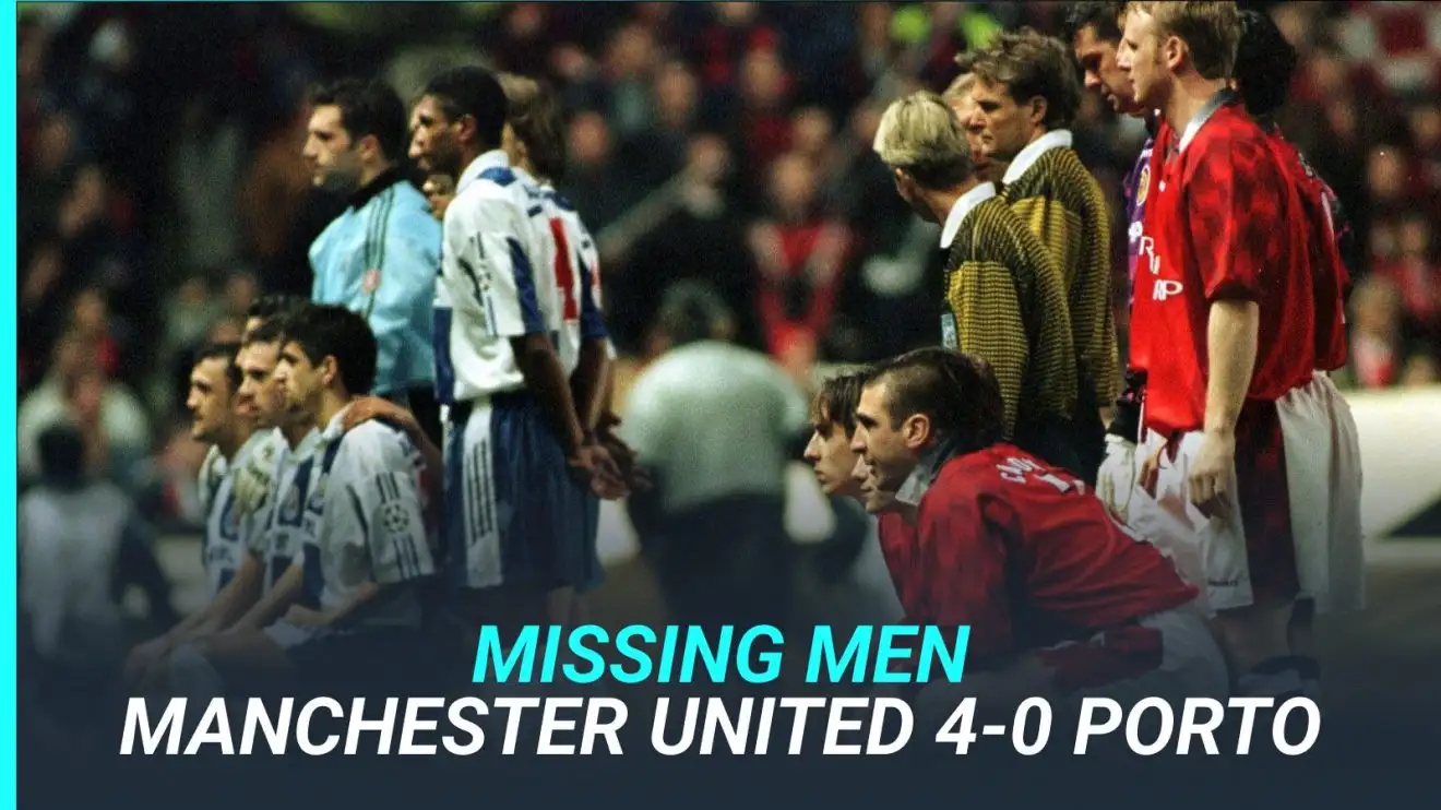 Porto and Man Utd line up before the Champions League quarter-final first leg.