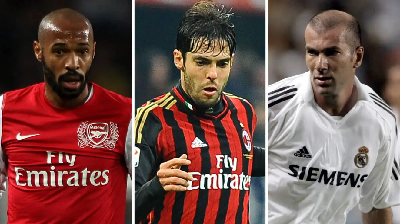 Zidane, Ronaldo, Vieira, Henry, Kaka and Batigol distract us from Man Utd 1 Zidane, Henry and also Kaka amongst the greats.