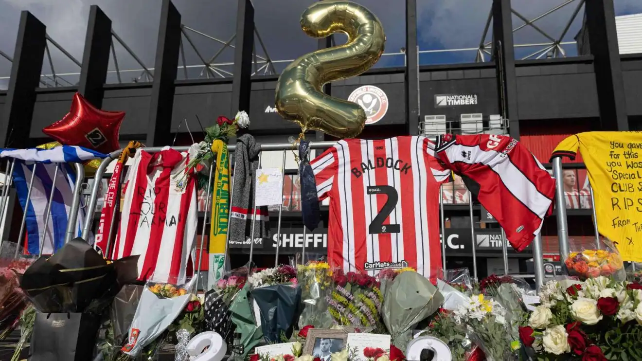 Sheff Utd boss Chris Wilder left ‘stunned and numb’ by death of George Baldock 1 George Baldock homages