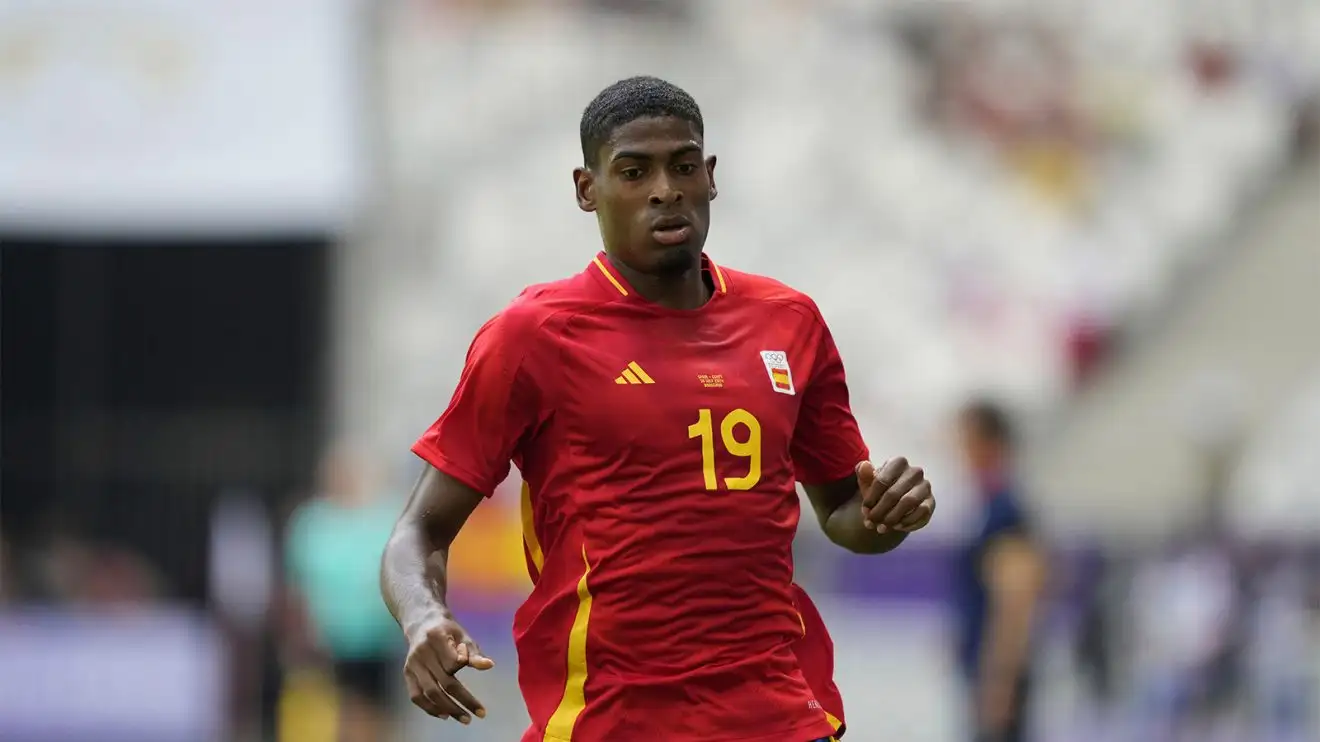 Cristhian Mosquera in activity for Spain at the Paris Olympics