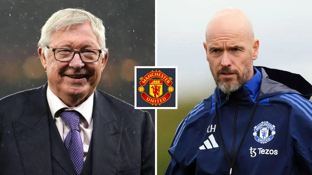 Male Utd top mutt Erik ten Hag and also Sir Alex Ferguson