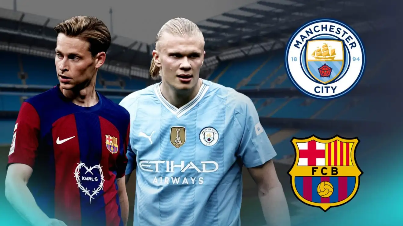 Man City: World-record 'Haaland plan' includes Man Utd target as Barcelona 'executes swap' deal 1 Guy Metropolis demonstrator Erling Haaland as well as Frenkie de jong