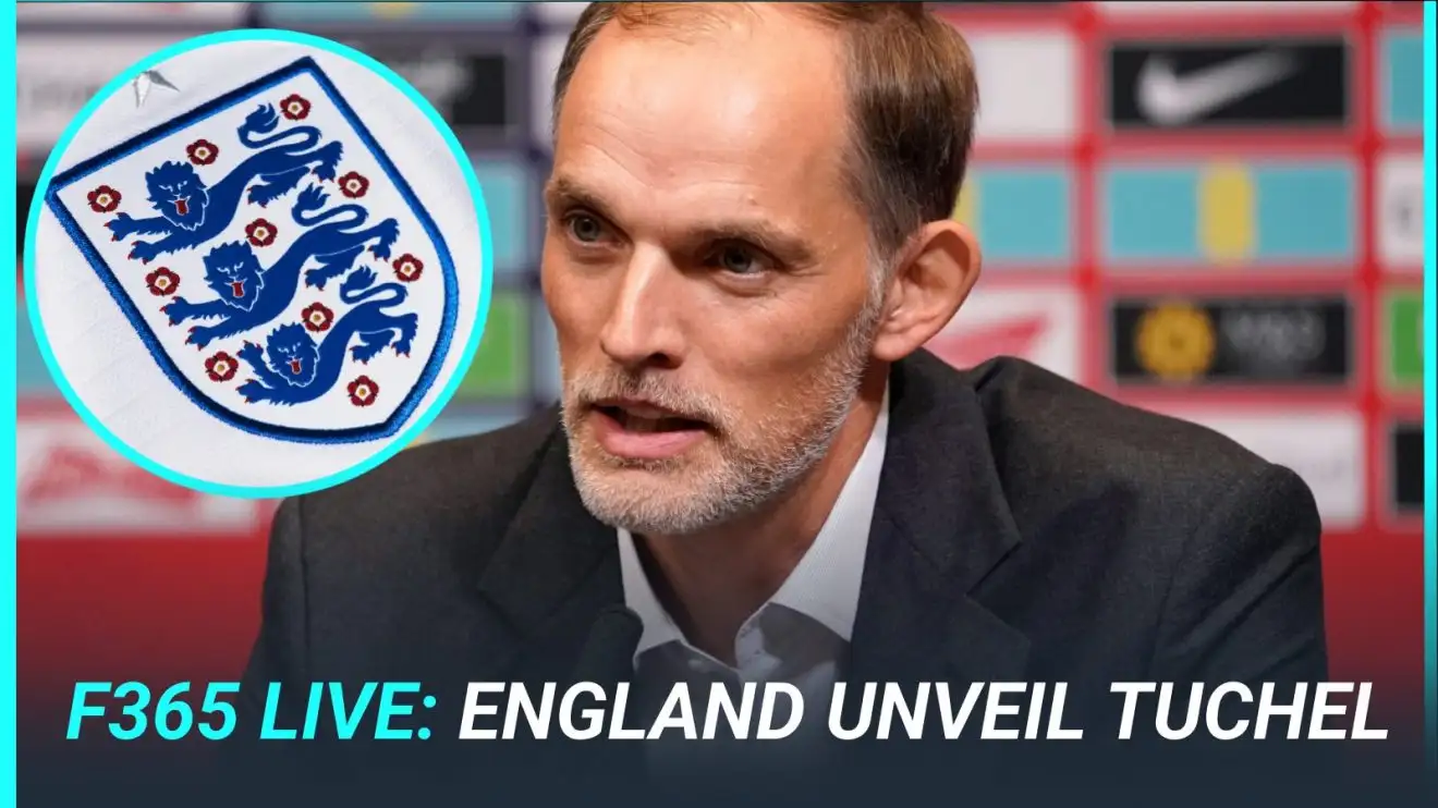 Thomas Tuchel talks to the press.