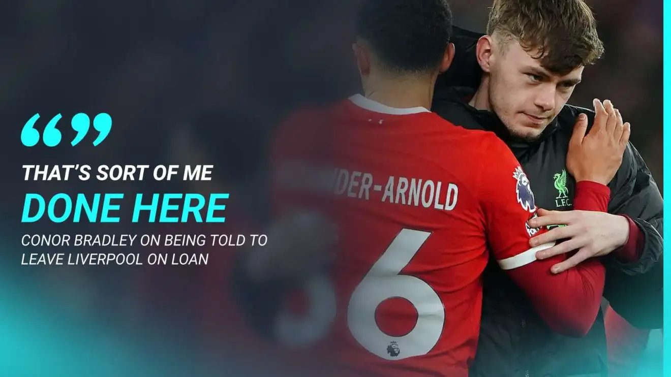 Conor Bradley và Trent Alexander-Arnold, trích dẫn đồ họa