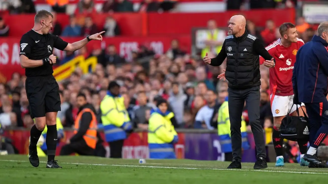 Sam Barrott books Manchester United manager Erik ten Hag