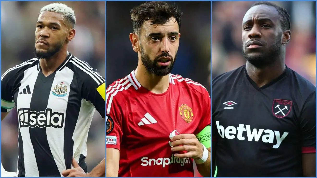 Joelinton, Bruno Fernandes and Michail Antonio