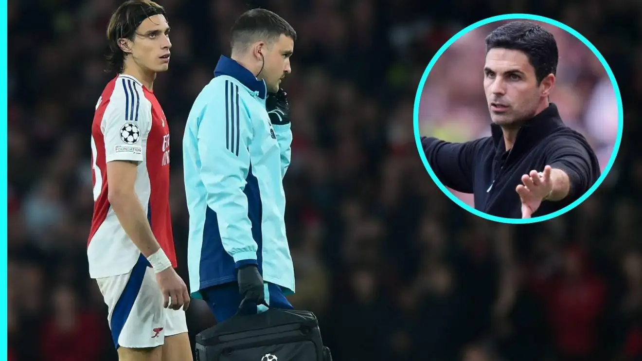 Arsenal: Riccardo Calafiori and Mikel Arteta