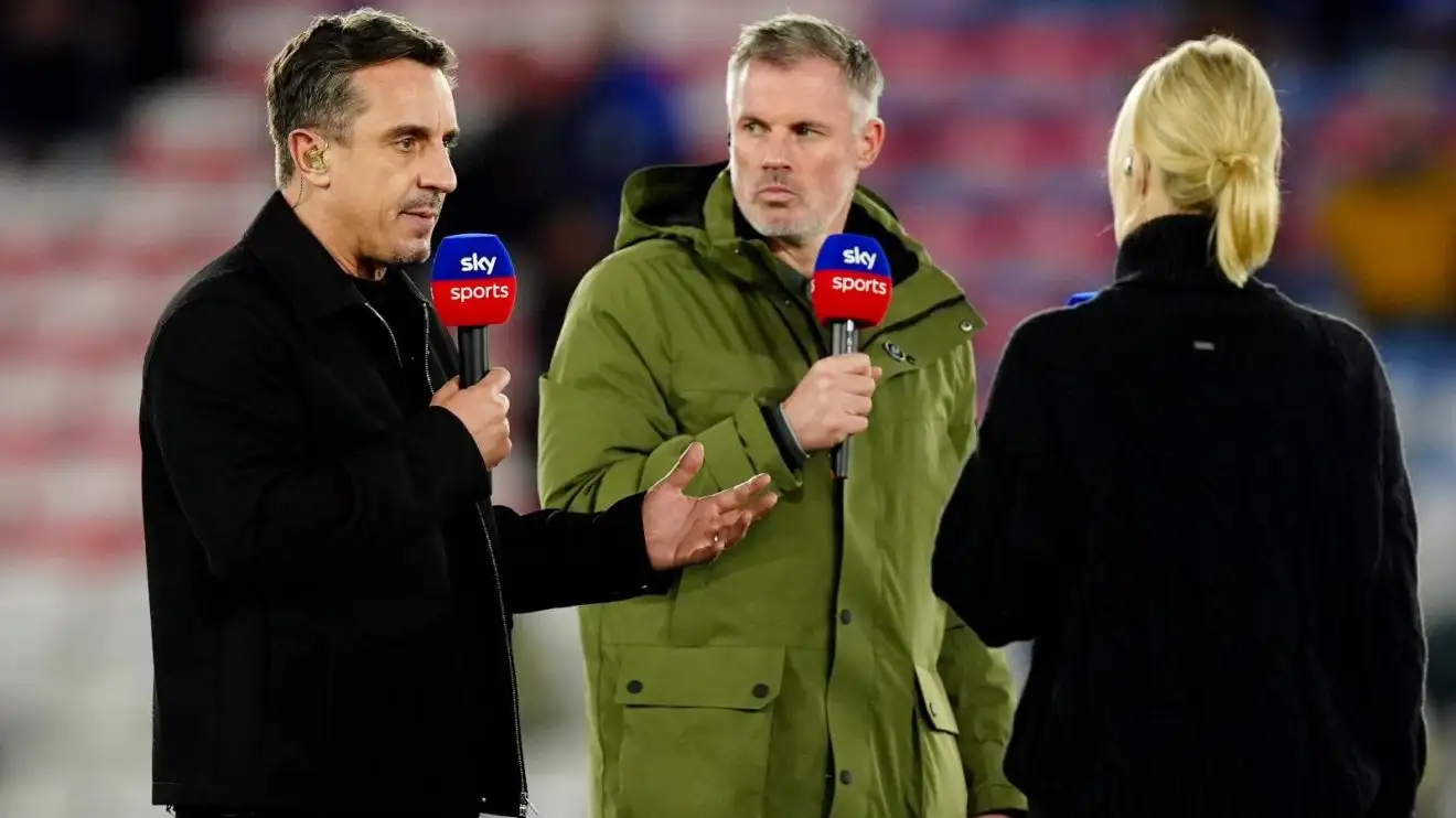 Arsenal v Liverpool: Neville believes injuries make it 'the best time' for Gunners to 'shock us' 1 Gary Neville and also Jamie Carragher on punditry errand