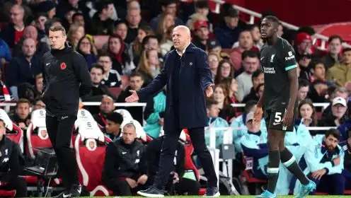 Slot reserves special praise for one Arsenal star but slams ‘f***ing joke’ tactic vs Liverpool
