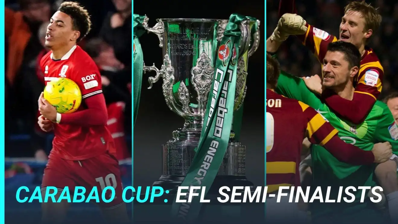 Carabao Cup EFL semi-finalists graphic