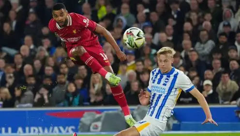 Brighton 2-3 Liverpool: Gakpo scores stunning brace as Reds hold on at the Amex