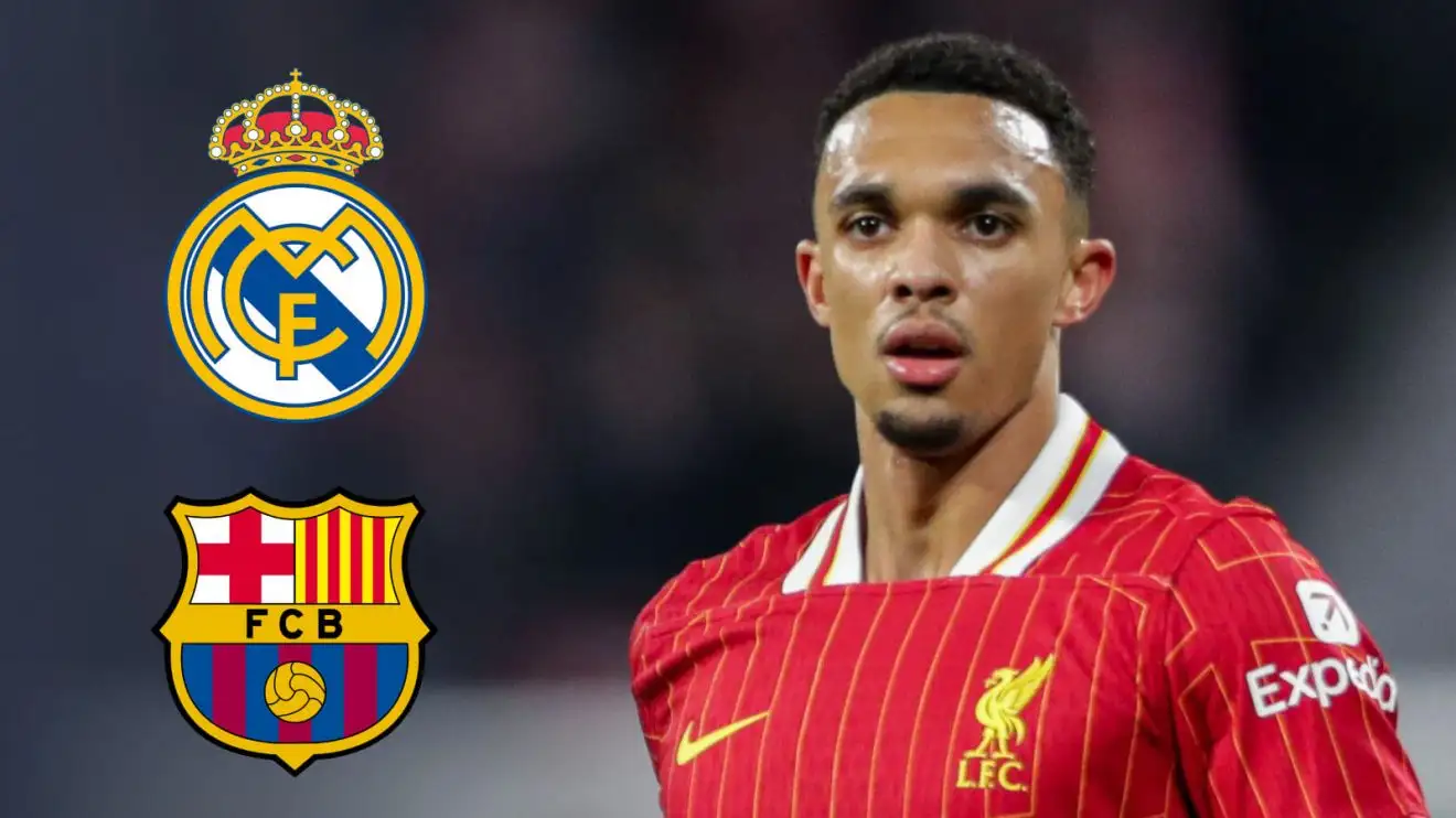 Liverpool star 'convinced' to snub Real Madrid by rival boss after 'positive' talks 'in last few hours' 1 Alexander-Arnold Barcelona Real Madrid