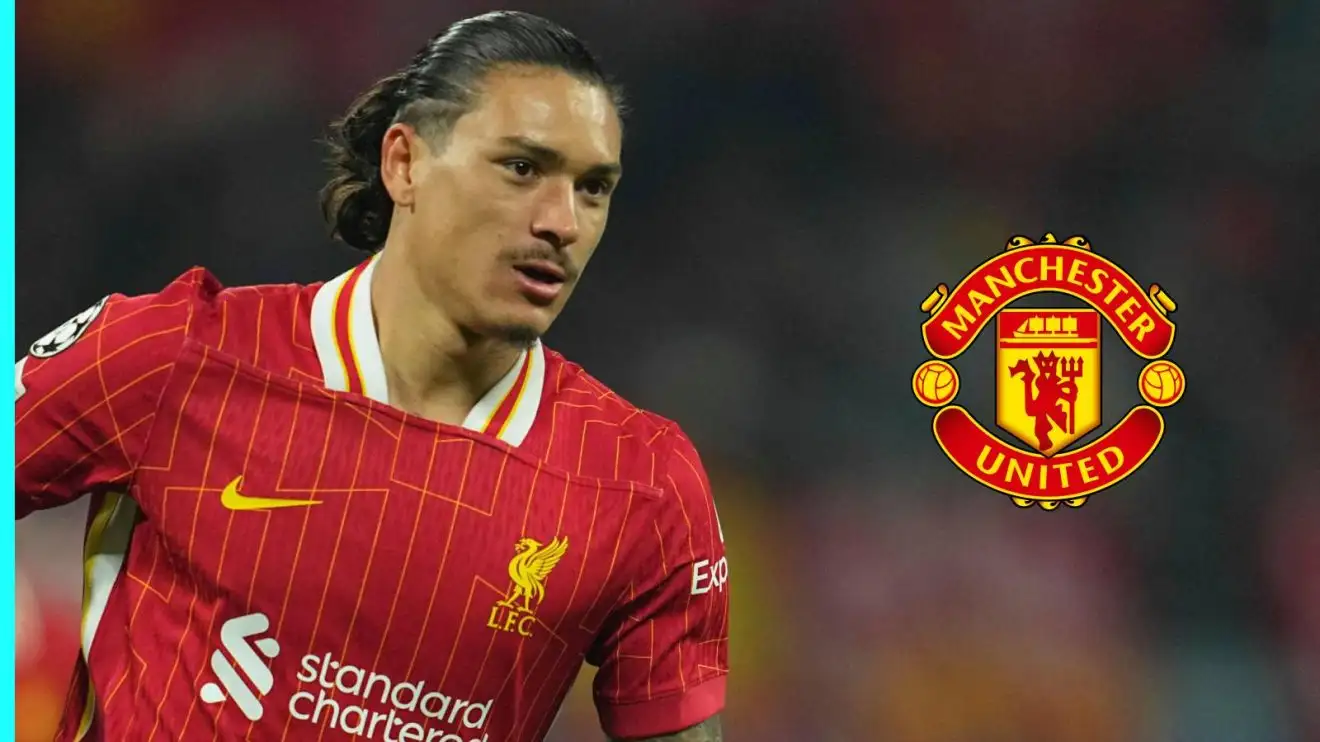 Man Utd told to sign 'zesty' Liverpool flop, sanction 'huge coup' for 'far better' star than Amorim starter 1 Darwin Nunez using the Male Utd badge